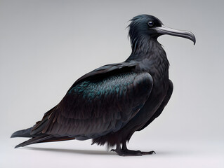 Great Frigatebird: A Majestic Hawaiian Bird with Striking Features and Glossy Plumage