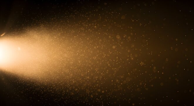 Cinematic and Dramatic Light Beam with Grunge Texture and Illuminated Particles, Creating an Atmospheric Overlay Effect for Film Backgrounds and Abstract Design Projects