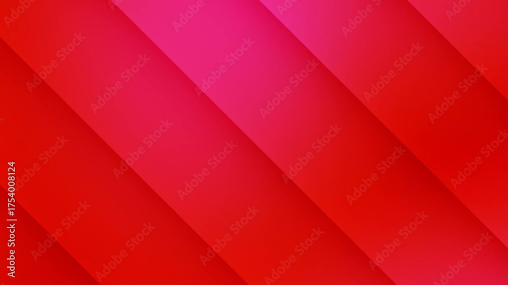 Wall mural abstract background animation of pink and red diagonal lines