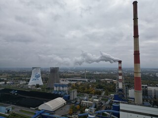 Kraków - Nowa Huta - Polska - widok z drona