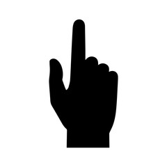 Obraz premium Pointing Up Hand Icon Digital Cursor Gesture for Selection Direction and User Interface Vector illustration