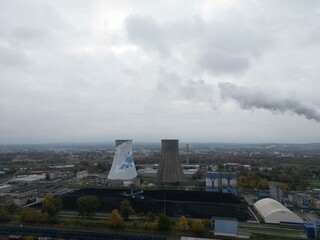 Kraków - Nowa Huta - Polska - widok z drona