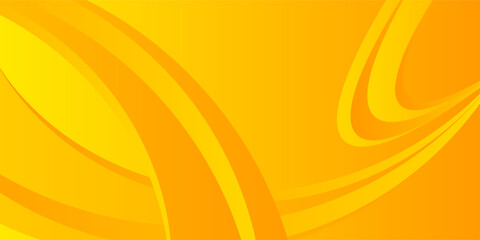 Yellow color square pattern on banner with shadow. Abstract white and grey color geometric background with copy space.