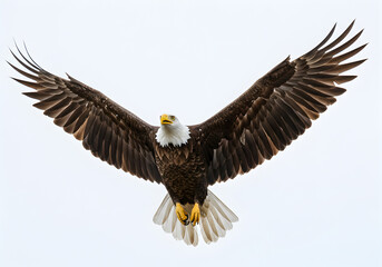 Bald Eagle Flying Majestic Symbol of Freedom in the Sky