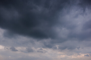 Dark sky with stormy clouds. Dramatic sky rain,Dark clouds before a thunder-storm,clouds before rain