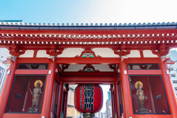 sensoji Temple,Buddha in tokyo city ,japan. (Asakusa temple)  (Letters With Means Asakusa temple)
