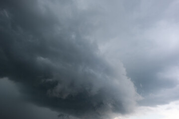 Dark sky with stormy clouds. Dramatic sky rain,Dark clouds before a thunder-storm,clouds before rain