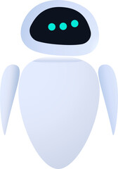 EVE Robot Showing Loading on the Screen, Wall-e