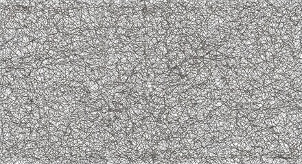 Fototapeta premium Abstract grey web-like pattern filling the frame, intricate lines on a white background