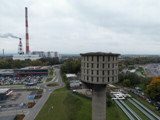 Kraków - Nowa Huta - Polska - widok z drona