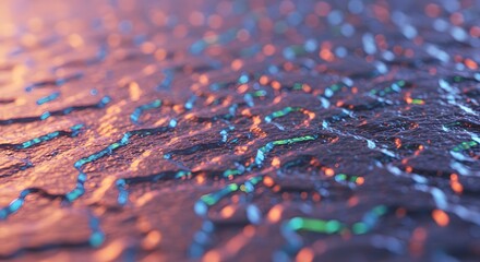 Futuristic abstract background depicting an illuminated interconnected network, symbolizing advanced data processing and the intricate pathways of digital information in the technological realm