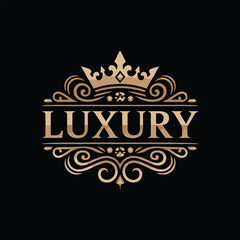Luxury Royal Text Logo with Golden Crown,Elegant Ornamental Typography Vector Design,
Golden Luxury Lettering with Jewels and Crowns,Royal Emblem Text Design with Gemstones.