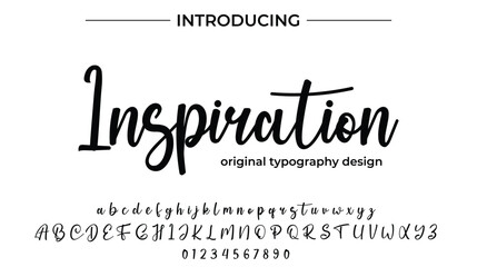 Inspiration - Elegant Script Font for Smooth Handwritten Design and Creative Typography