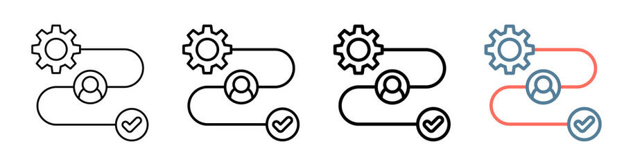 Workflow Icon Collection Set Different Style