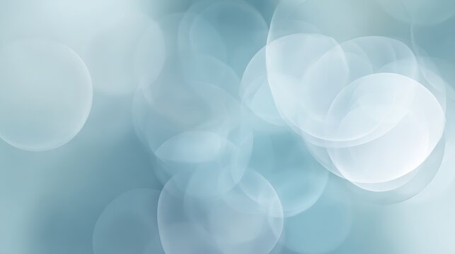 Abstract background with overlapping, semi-transparent circles in a cool color palette.