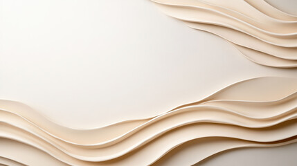 Obraz premium Soft beige waves create calming abstract background, perfect for design projects