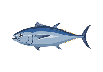 Naklejka premium Illustration of a Bluefin Tuna with Yellow Finlets.
