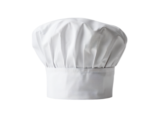 White chefs hat toque cooking culinary restaurant food, Isolated On White Background, Png Transparent