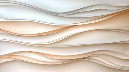 Obraz premium Soft waves of layered textures create minimalist aesthetic in neutral tones