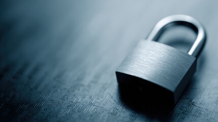 A digital padlock on a background of financial data, representing financial security and data protection.