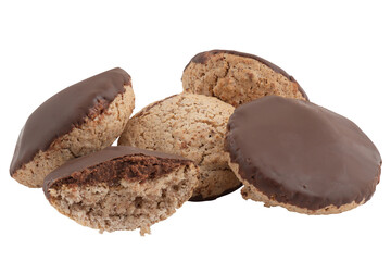 Chocolate Crackers cut out isolated transparent background