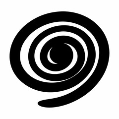 Hypnotic Black and White Spiral Creates an Illusion of Depth and Motion