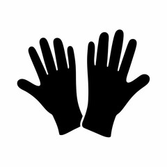 Obraz premium A Pair of Black Gloves Representing Safety and Protection During Activities