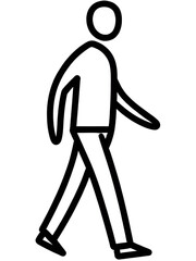 man with a stick, man with a briefcase, businessman with briefcase, silhouette of a man,  man running silhouette, Walking man sign isolated on white background. Man flat png icon. People symbol