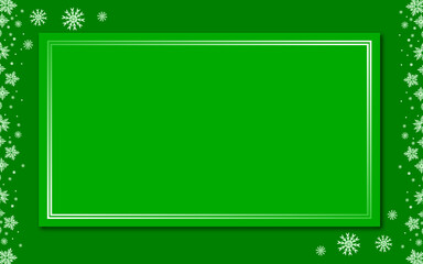 christmas festive frame background, winter blank paper border. 