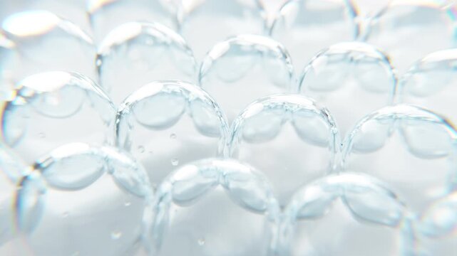 3D animation showing skin cells absorbing laser beams for rejuvenation and collagen boost. Ideal for skincare, anti-aging, and futuristic cosmetic concepts.
