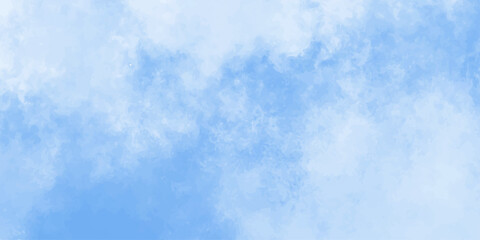 Obraz premium cloudy sky with color and white clouds filling the frame in an artistic watercolor painting style clouds background. 