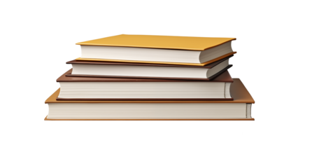Stack of closed books placed together, simple educational composition showing study and learning concept, clean minimal library object design.