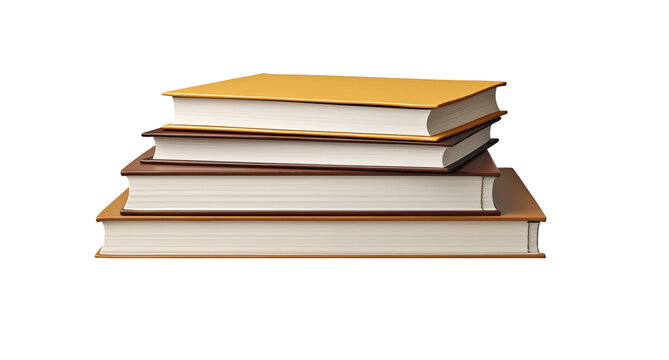 Stack of closed books placed together, simple educational composition showing study and learning concept, clean minimal library object design.
