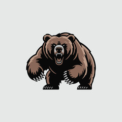 vector illustration of a bear