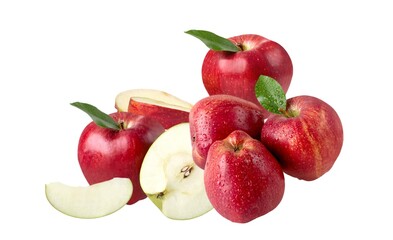 Collection of tasty fresh ripe apple