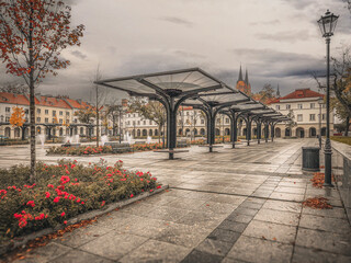 Palaces and parks in Lodz, Poland.