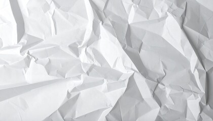 Obraz premium Abstract White Paper Texture With Folded Lines And Shadows Captured From Top View With Even Lighting Ideal For Background Design And Art Projects