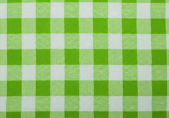 Bold Bright Green Checkered Fabric with Vibrant Pattern