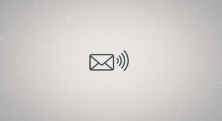 Wireless Email Envelope Icon - Modern Communication and Connectivity