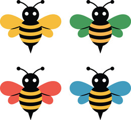 Abstract geometric composition with vibrant color palette and bold typography