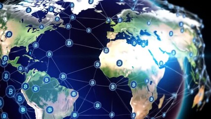 Global Communication technology for internet  business concept of connections and information data transfer in the world - Powered by Adobe