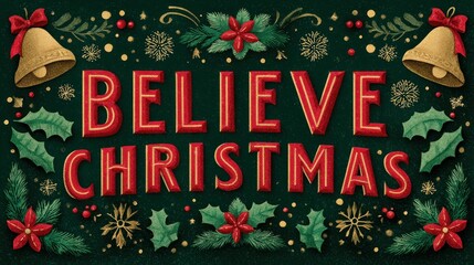 Believe christmas holiday season winter festive celebration
