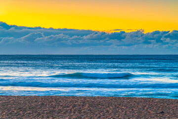 Sunrise by the sea shore