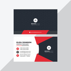 Modern Professional Business Card, Creative And Simple Business Visiting Card, Business Card Design Template 