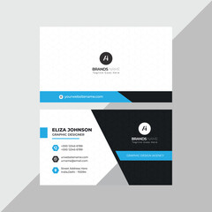 Modern Professional Business Card, Creative And Simple Business Visiting Card, Business Card Design Template 