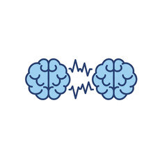 two brain man and robotic