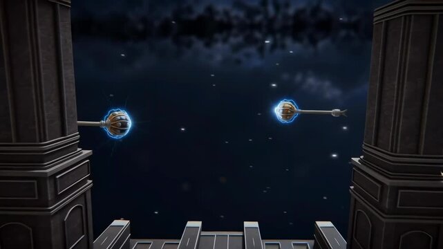 The Sudarshan Chakra spins amidst an electric cosmic energy blast, radiating divine power, motion, and epic intensity.