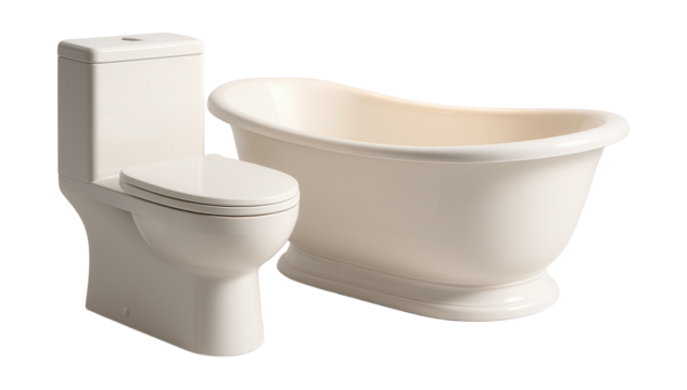 Combined bathroom layouts with toilet and bathing options showcase diverse design elements.