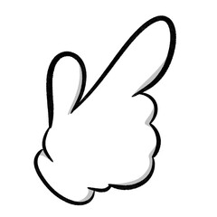 ハンドサイン素材｜斜め指さしポーズ2