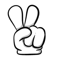 ハンドサイン素材｜ピースポーズ